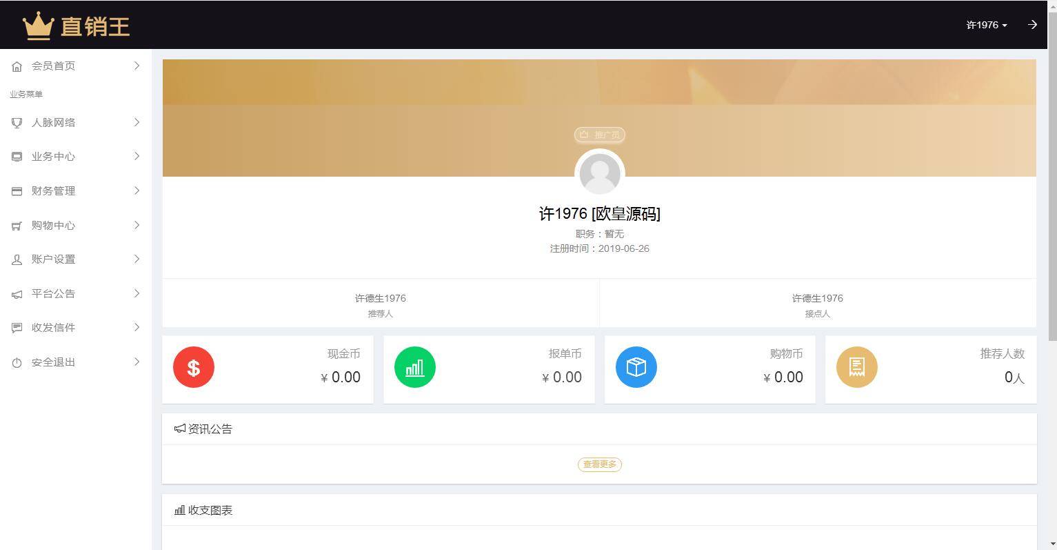 企业3级推广报单分销源码下载会员注册管理系统-ss-资源站